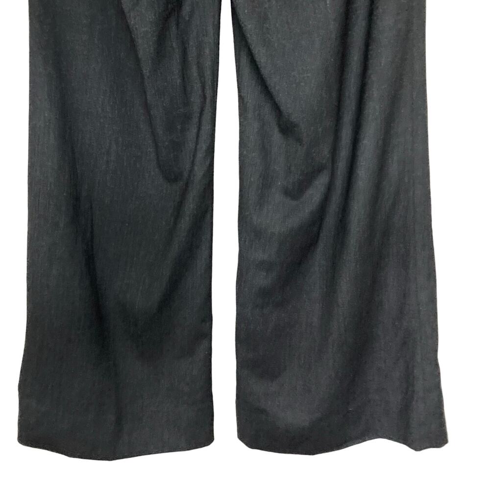 Eileen Fisher Wool Gray Wide Leg Palazzo Dress Pants High Rise Pockets Size XS - Picture 10 of 16